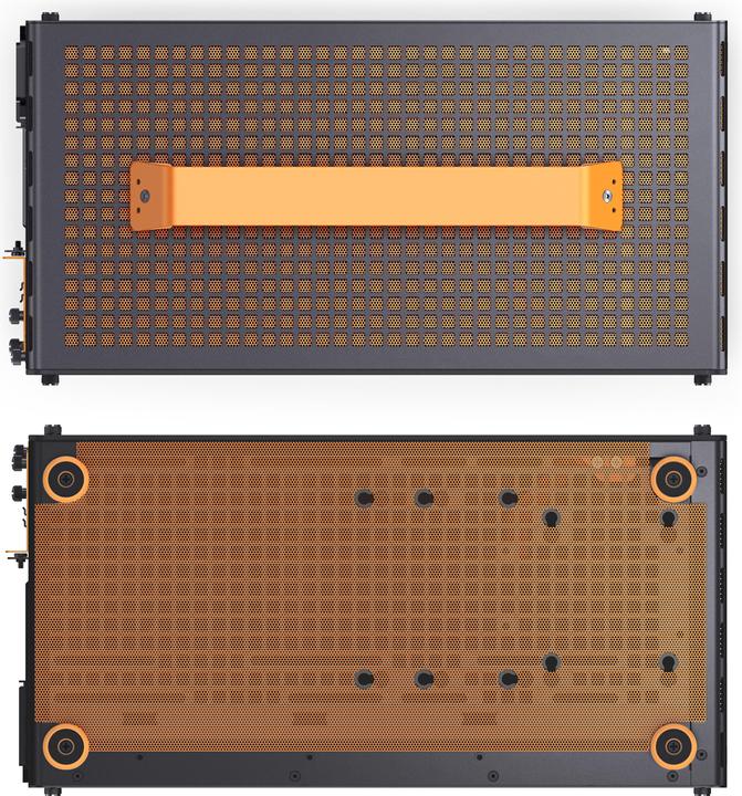 Image du produit Jonsplus MATX Handle Case Z20 - Noir-Orange (mATX, Mini-ITX)