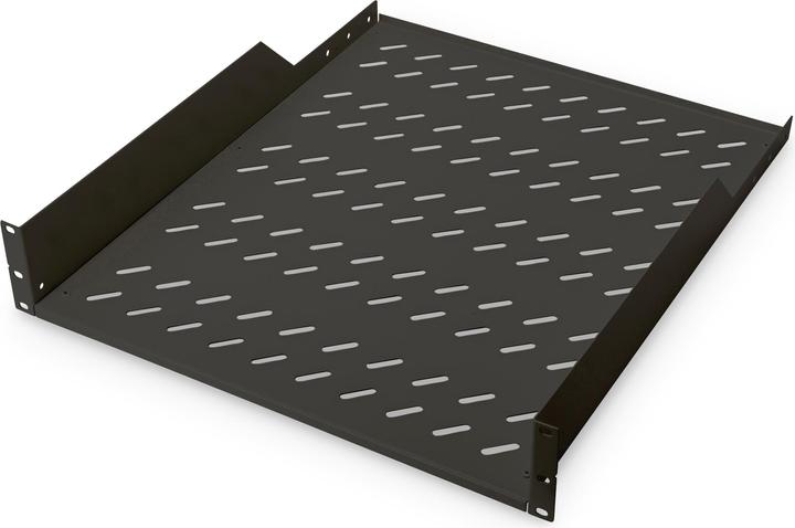 Digitus Scaffale 48,3cm 19inch per armadio di rete max.25Kg RAL9005 nero 483x550x88mm incl...