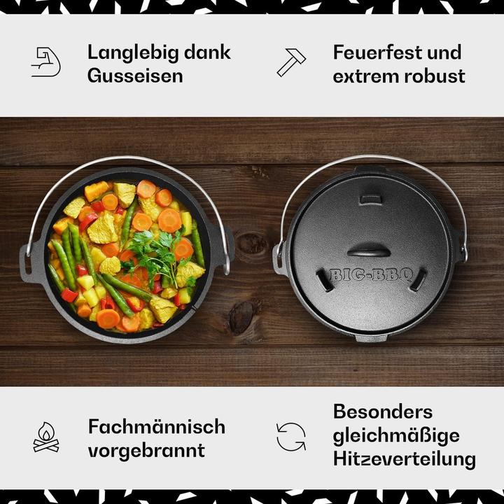 Image du produit ToCis Big BBQ Big BBQ Dutch Oven Set Guernsey