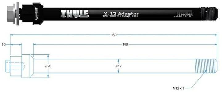 Immagine prodotto Thule Asse passante Syntace M12x142x1.0mm / 160mm