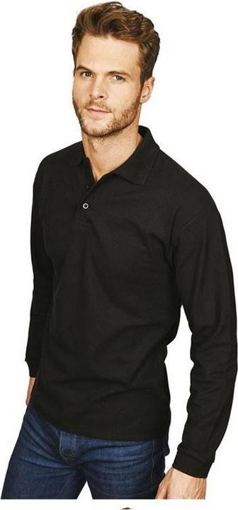 Actual product image Casual Mens Long Sleeve Polo (XS)