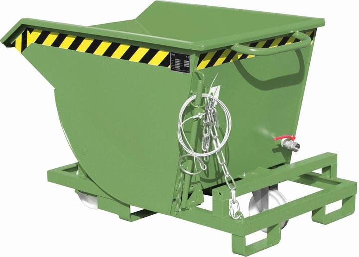 Immagine prodotto eurokraft pro Contenitore ribaltabile per trucioli, con ruote in poliammide (300 l)