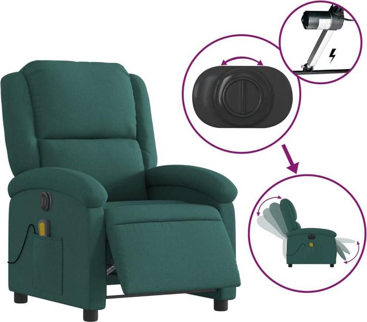Produktbild VidaXL Massagesessel Elektrisch Stoff