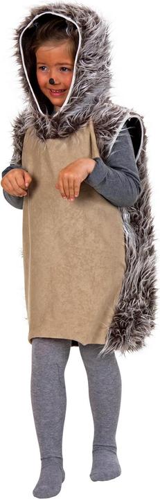 Festartikel Müller Children Animal Costume Hedgehog: Sleeveless Throw With Sewn On Hood (128)
