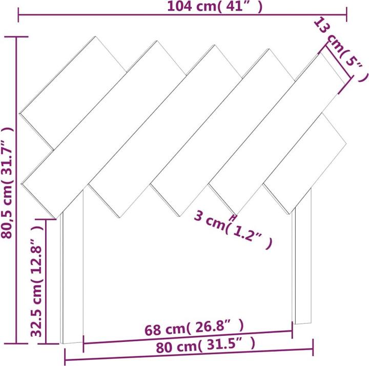 Actual product image VidaXL Ute (104 x 3 x 80.5 cm)