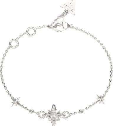 Guess Decent In The Sky JUBB03330JWRH Steel Bracelet - Length: 21 cm (21 cm, Kubische Zirkonie, Stahl)