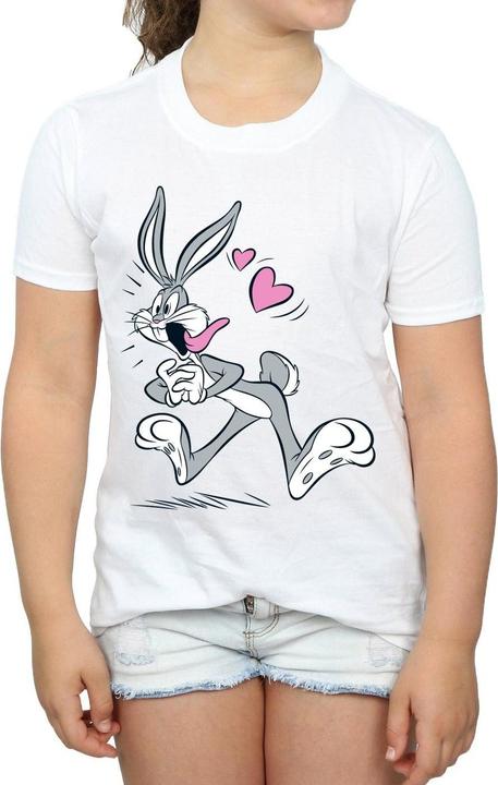 Actual product image Looney Tunes Girls Bugs Bunny In Love Cotton T-Shirt (140, 146)