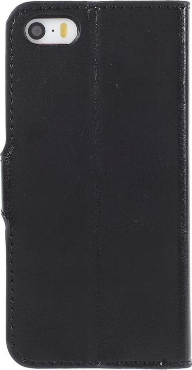 Image du produit Ueli Express iPhone SE 2016 / 5s / 5 Livre Etui en similicuir avec porte-carte Noir (Apple iPhone 5, Apple iPhone 5s)