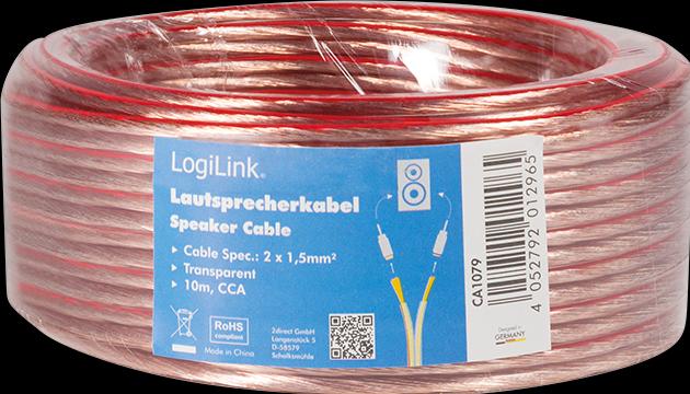Immagine prodotto LogiLink CA Cavo per altoparlanti (10 m, 1.50 mm².)