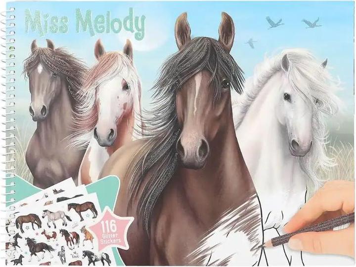 Immagine prodotto Magni DEPESCHE Miss Melody libro da colorare sogni di cavalli con adesivi