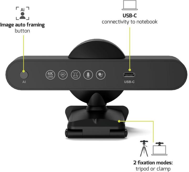 Image du produit Port Designs Port WEB CAM 4K STEREO