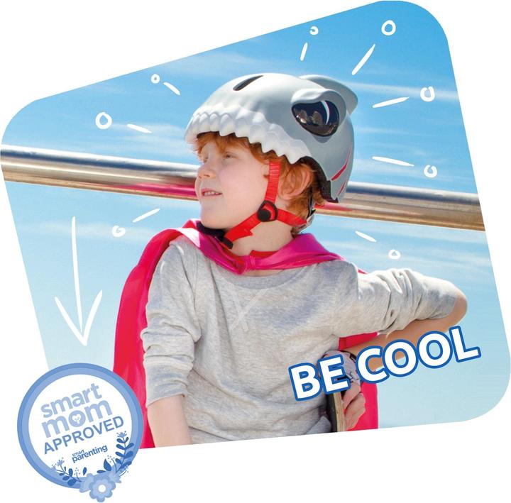 Produktbild Crazy Safety Shark Bicycle Helmet - Black (100501-06-01) (49 - 55 cm)