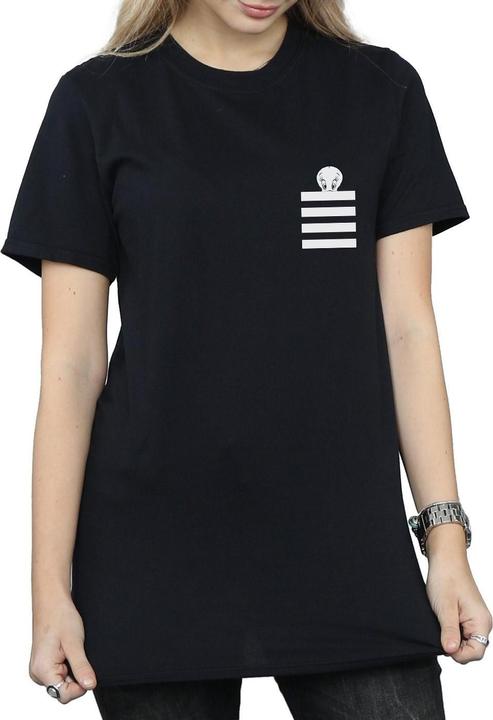 Produktbild Looney Tunes Tweety Pie Striped Faux Pocket TShirt (M)
