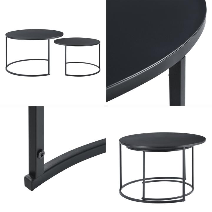 Actual product image En.Casa Korenica (Ø 74 x 46 cm, Ø 58 x 41.5 cm)