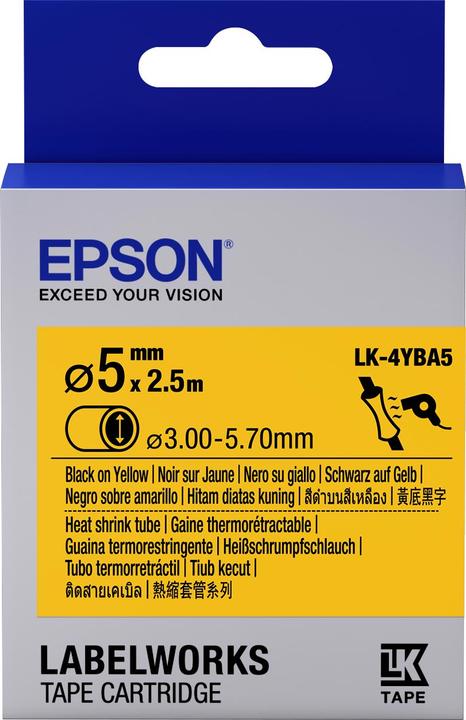 Actual product image Epson Label Cassette Lk-4yba5 (1 x)