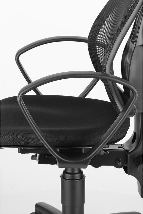 Image du produit Schäfer Shop Chaise de bureau BALANCE 400 NET, contact permanent, avec accoudoirs, siège orthopédique fitness