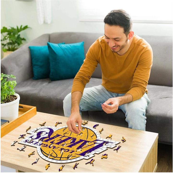 Image du produit Iconic NBA - Los Angeles Lakers - Logo - Puzzle en bois Taille M (270 pièces) (270 pièces)