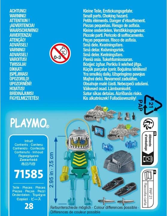 Immagine prodotto Playmobil 71585 Playm. Robot subacqueo 71585 (71585, Playmobil Special Plus)
