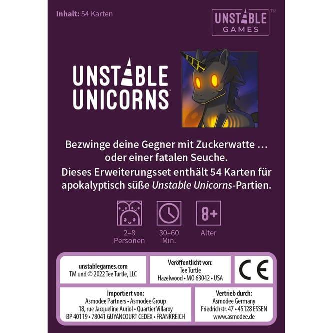 Produktbild Unstable Games TTUD0006 - Unstable Unicorns - Regenbogen-Apokalypse, für 2-8 Spieler, ab 8 Jahren, DE-Erweiterung (Deutsch)