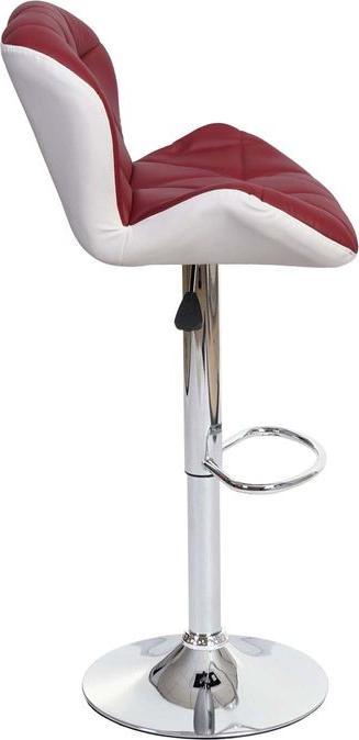 Produktbild Mendler Barhocker, Barstuhl Tresenhocker, höhenverstellbar Kunstleder bordeaux