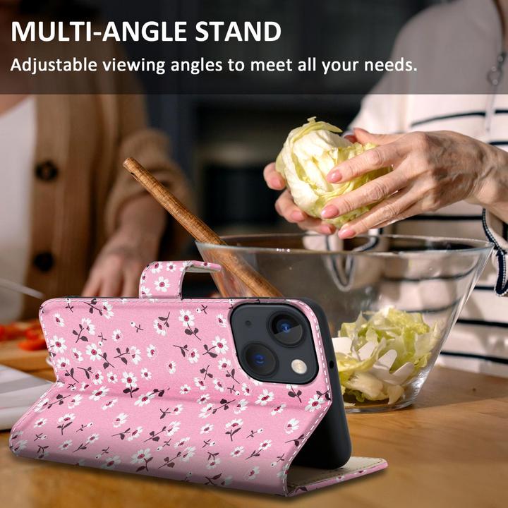 Produktbild Cadorabo Book Hülle mit Print (Apple iPhone 13 mini)