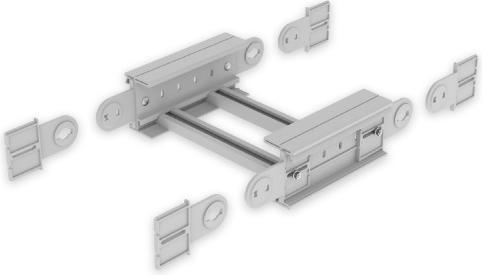 Image du produit Unex 67532-04 Coude articulé vertical 135x500 en U23X RAL7035