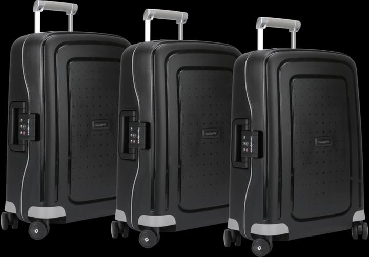 Samsonite S'cure Spinner 55cm Black Triple Kofferset (34 l, Handgepäck (bis 50l))