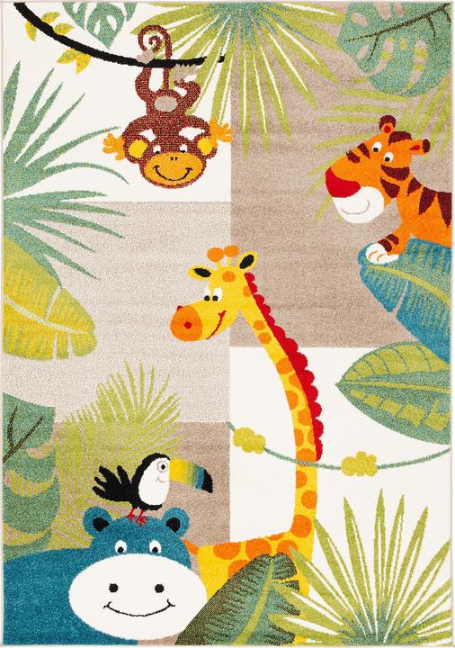 Actual product image Pergamon Kinder Teppich Softstar Kids Tierwelt (80 x 150 cm)