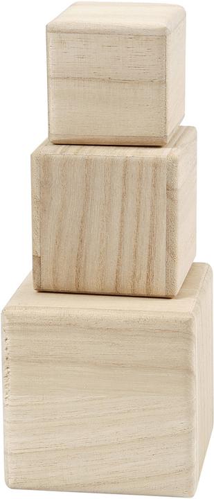 Actual product image Creativ Company Houten Kubussen, Set van 3