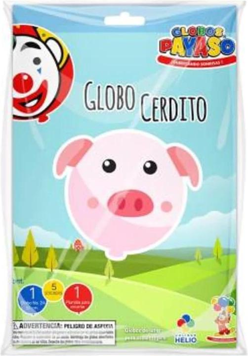 Actual product image Globos Latex Piggy Balloon Set
