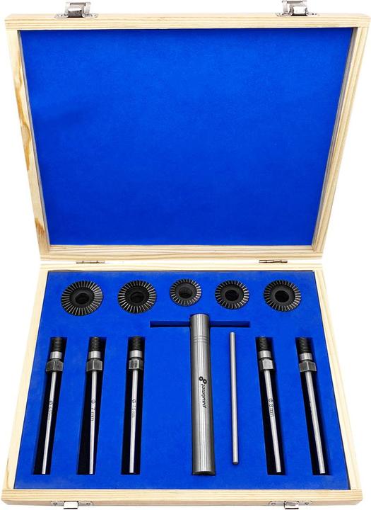 Actual product image Paulimot Ventilsitzfräser-Set 45° und 90°, Ø 32,5 – 42,5 mm, 11-teilig