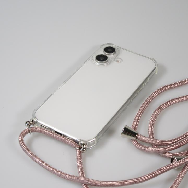 Actual product image PhoneLook Coque gel transparent avec lacet or (Apple iPhone 16)
