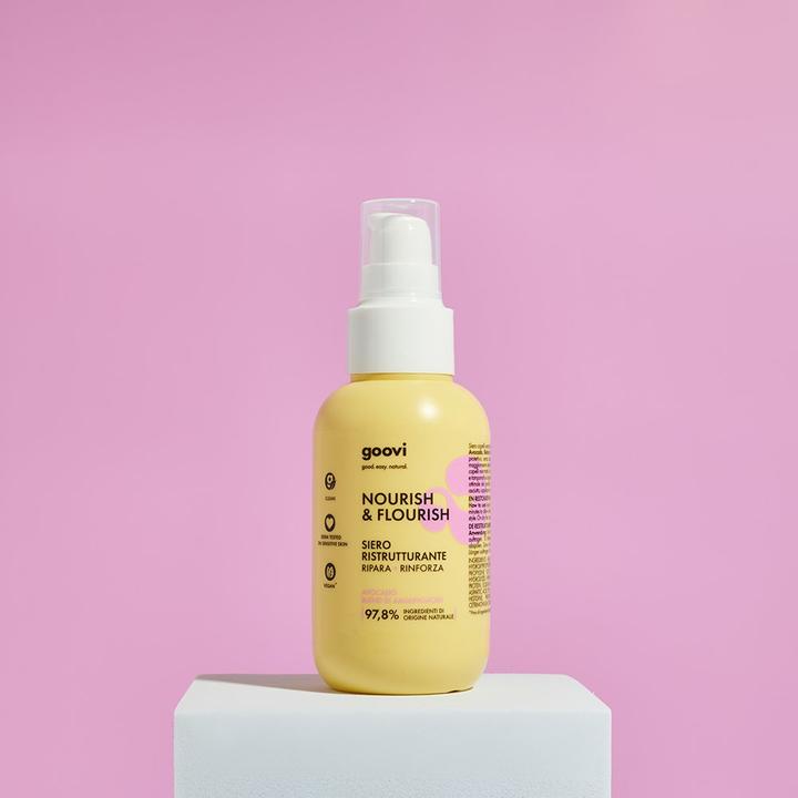 Actual product image Goovi NOURISH & FLOURISH Haarserum restrukturierend 100 ml (100 ml)