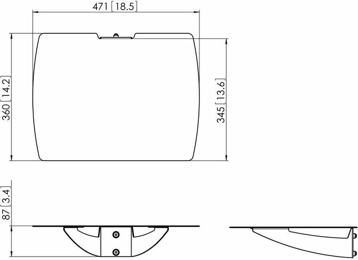 Actual product image Vogels PUA 9507B Shelf (Mounting- / Adapterplates)