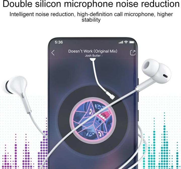 Actual product image Ivon 3.5mm in-ear noise cancelling headphones