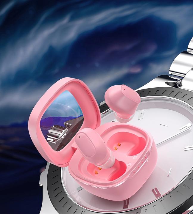 Produktbild Choetech MEMS wireless TWS Bluetooth 5.3 headphones - pink (17 h, Kabellos)