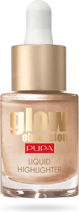 Produktbild Pupa Milano Glow Obsession Liquid Highlighter Metallic Effect Moon Light (002 Moon Light, Highlighter)