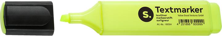 Produktbild Schäfer Shop Textmarker, mit Keilspitze, lichtbeständig, schnell trocknend, diverse Schreibfarben, wahlweise 1... (Gelb, 1 x)