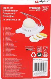 Actual product image alpina Egg slicer 8x10x3cm PP+SS