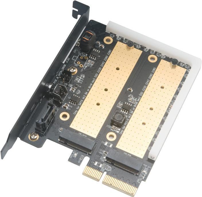 Actual product image Akasa AK-PCCM2P-03 - PCIe - M.2 - Black - 32 Gbit/s - 0 - 55 °C
