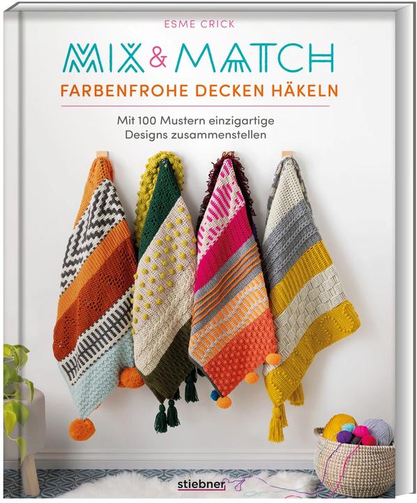 Actual product image Mix & Match Farbenfrohe Decken häkeln (German, Katrin Marburger, Esme Crick, 2024)