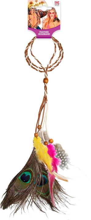 Actual product image Widmann Indianer Stirnband Mit Bunten Federn