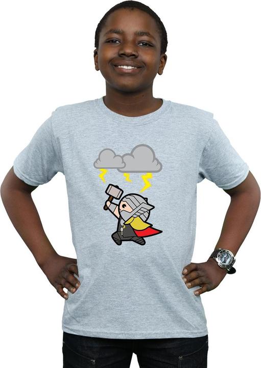 Actual product image Boys Kawaii Thor God Of Thunder T-Shirt (116)