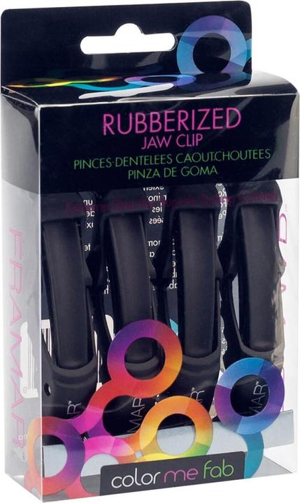 Produktbild Framar Rubberized Jaw Gator Clips 4 pcs - Schwarz (4 Stk.)
