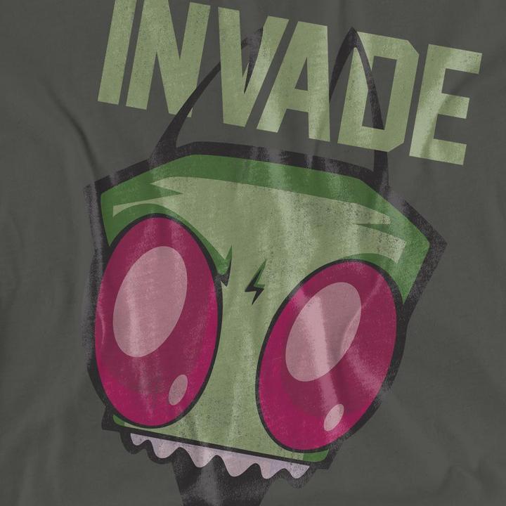 Actual product image Invader Zim Unisex Adult Invade T-Shirt (S)