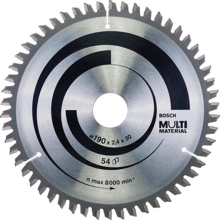 Bosch Professional Zubehör PRO Multi Material circular saw blade, 190 x 2.4 x 30 mm