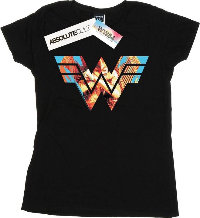 Actual product image Womens/Ladies Wonder Woman 84 Symbol Crossed Arms Cotton T-Shirt (M)