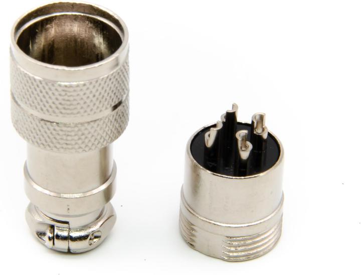 Immagine prodotto Purecrea GX16-4P Spina maschio da 16 mm per il montaggio dei cavi
