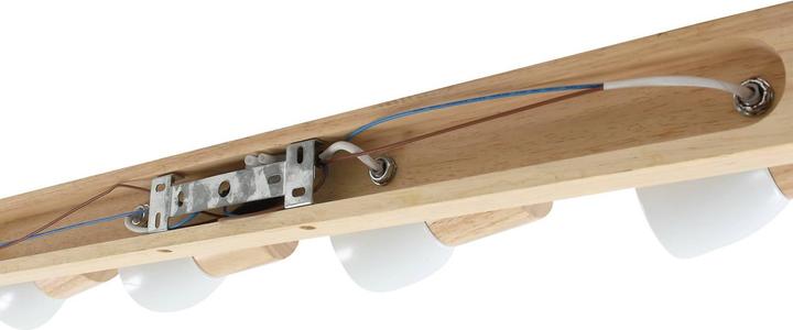 Produktbild Lindby Holz-Deckenlampe Thorin, vierflammig (E14)