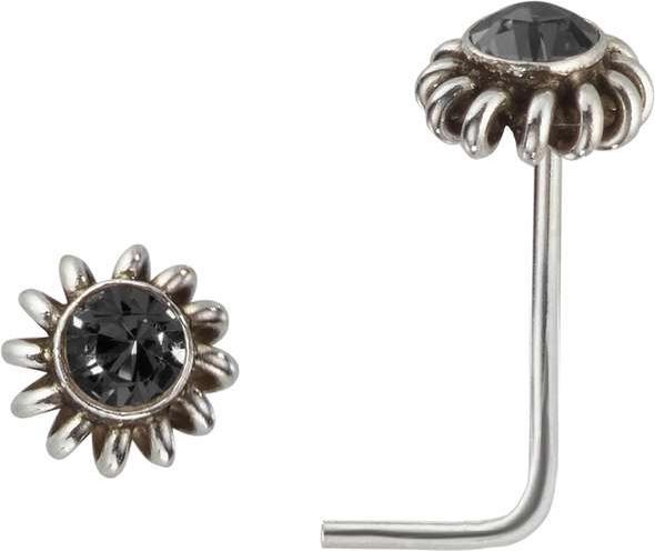 Bijouteria Nasenpiercing (Silber 925, Kristall)